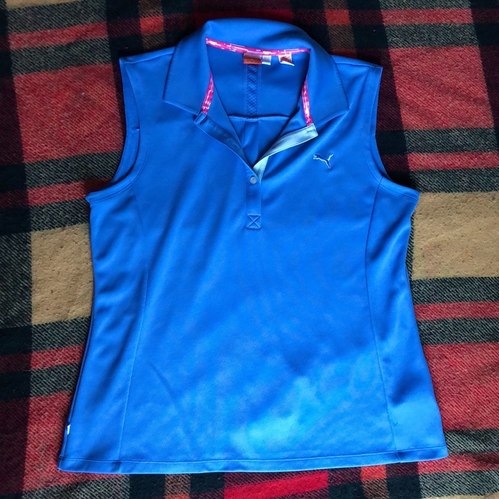 Blue short-sleeve PUMA shirt